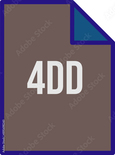 4DD File icon fill crisp corner