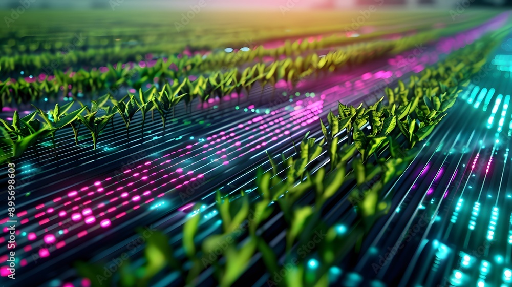 Futuristic AI-Enhanced Farming: Advanced Crop Management from Above Futuristic AI-Enhanced Farming: Advanced Crop Management from Above