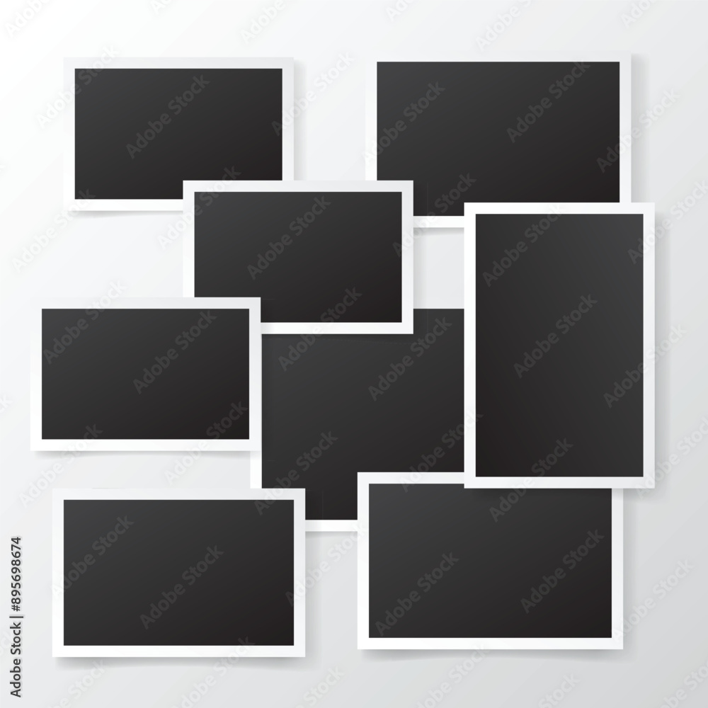 Artistic photo frame collage template Artistic photo frame collage template
