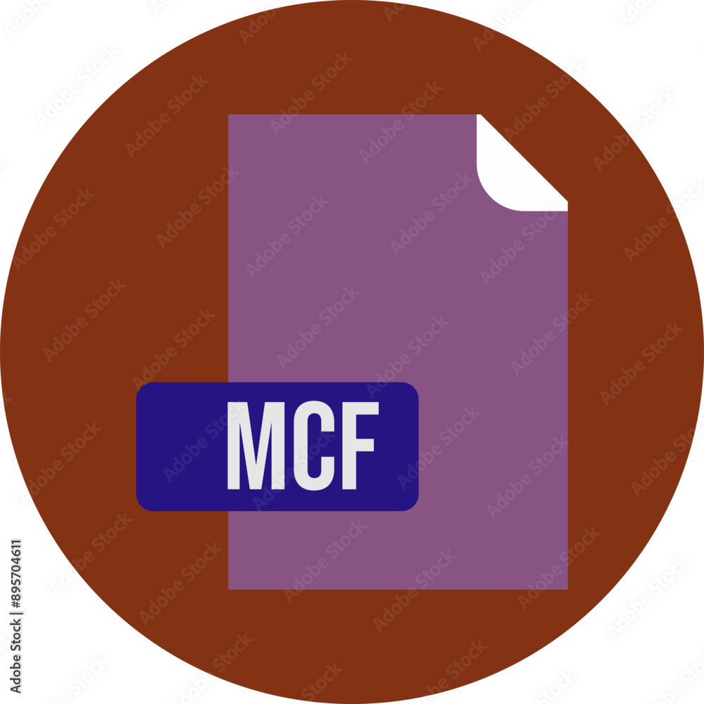 MCF File format icon rounded circle BG MCF File format icon rounded circle BG