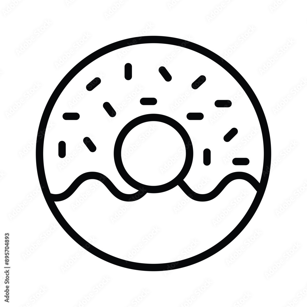 Take a look at this carefully crafted icon of donut, customizable vector Take a look at this carefully crafted icon of donut, customizable vector
