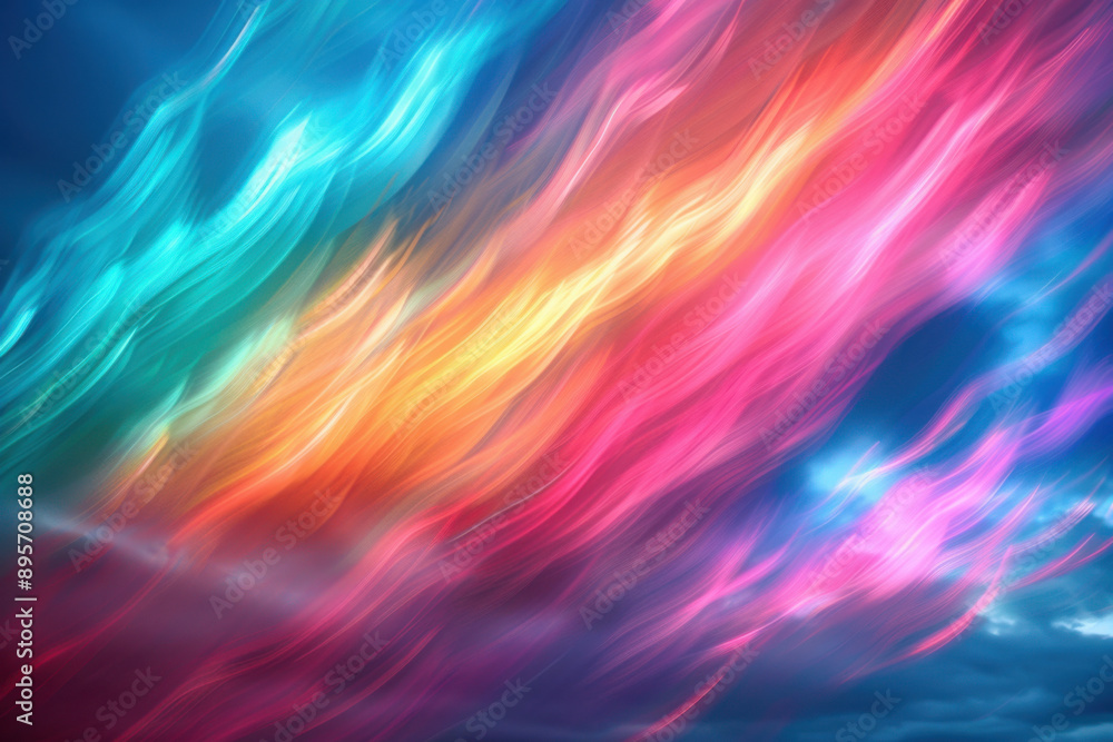 Abstract Colorful Swirling Sky Abstract Colorful Swirling Sky