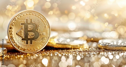 Bitcoin Coin Close-Up
