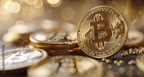 Bitcoin Coin Close-Up