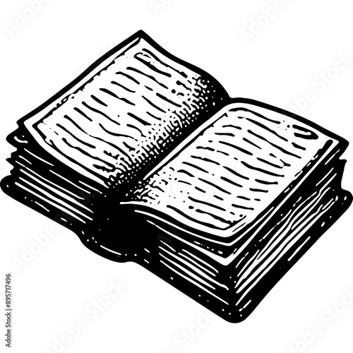 Vintage Open Book