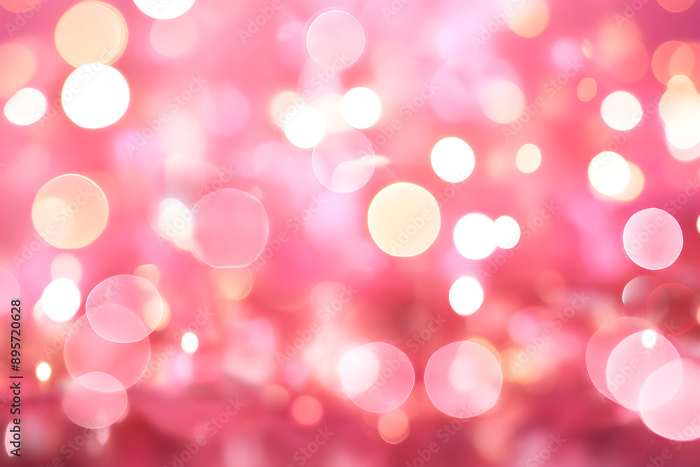 Bubblegum Pink Bokeh background illustration Bubblegum Pink Bokeh background illustration