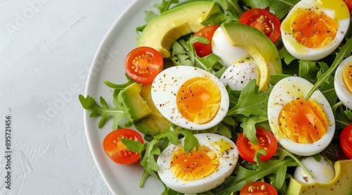 Avocado, Egg, and Tomato Salad