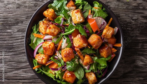 Grilled Chicken and Greens Salad