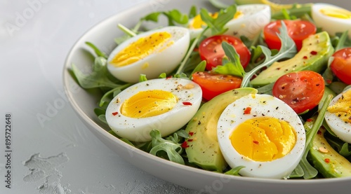 Avocado, Egg, and Tomato Salad