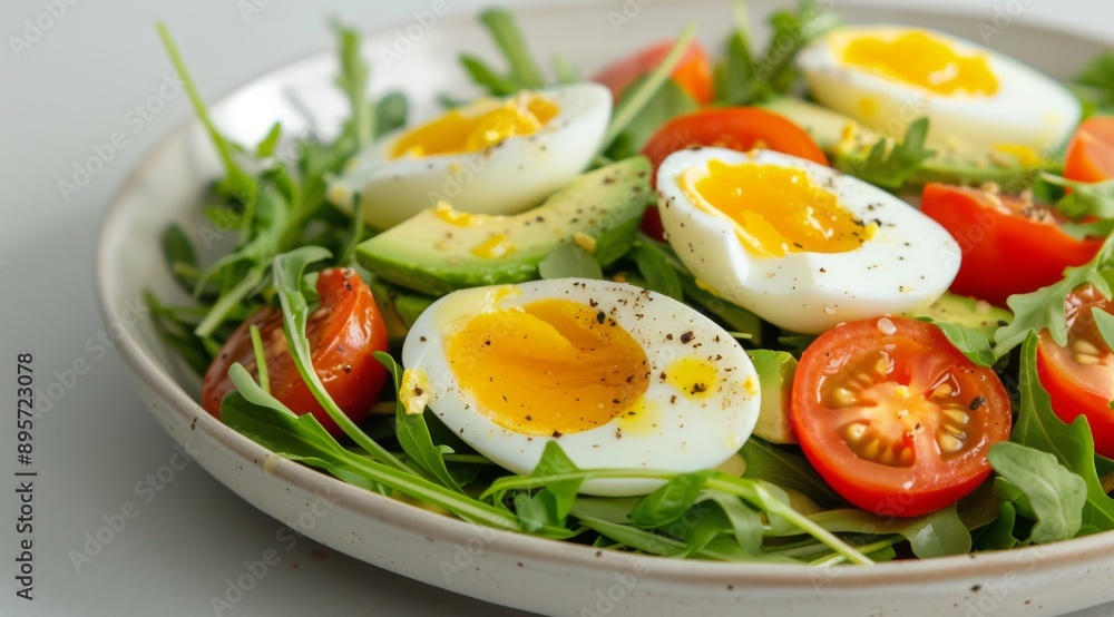 Avocado, Egg, and Tomato Salad Avocado, Egg, and Tomato Salad