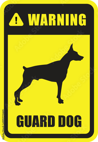 Warning Guard Dog Sign
