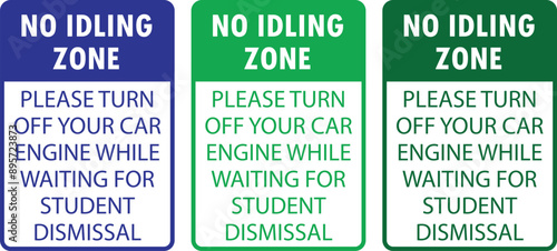 No Idle Zone Set of 3 