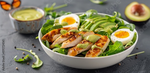 Grilled Chicken and Avocado Salad