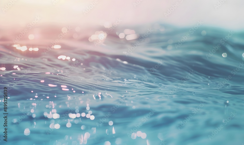 Pastel sea close-up, Generative AI Pastel sea close-up, Generative AI
