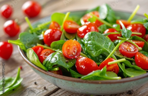 Spinach and Cherry Tomato Salad