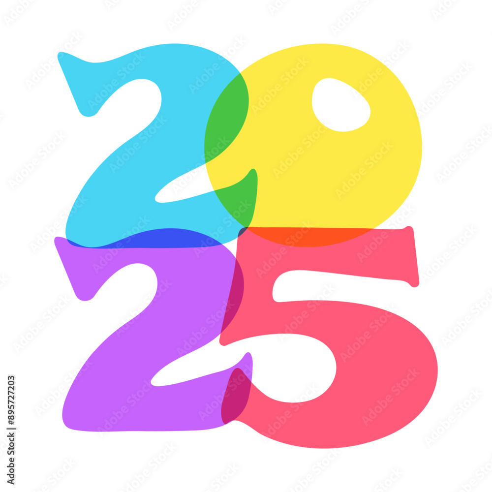 2025 handwritten text. Typography vector design for Happy New Year greeting cards and poster 2025 handwritten text. Typography vector design for Happy New Year greeting cards and poster