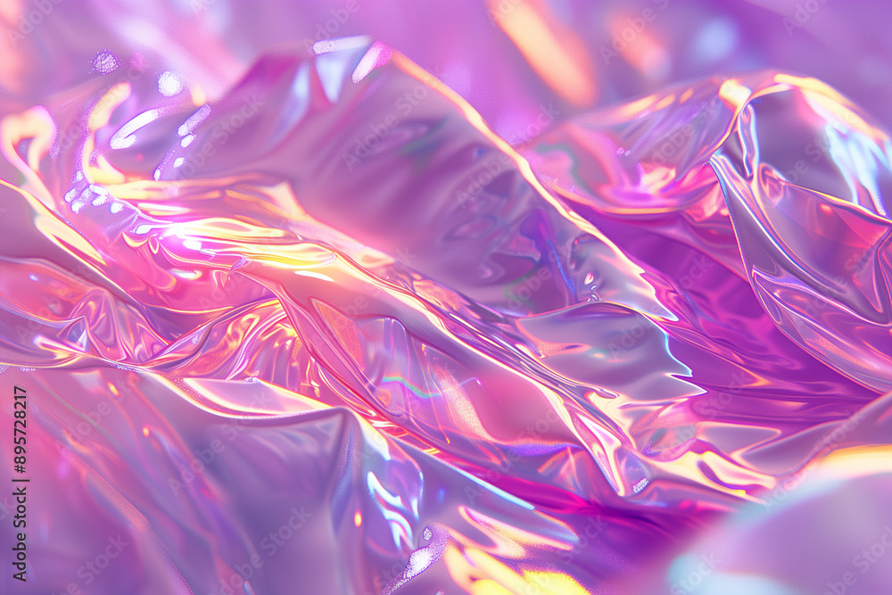 Obraz premium Colorful Iridescent Fabric