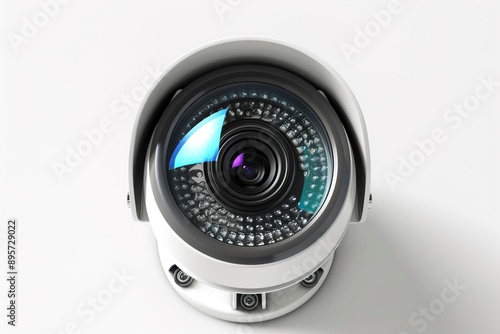 A CTV security camera on white background