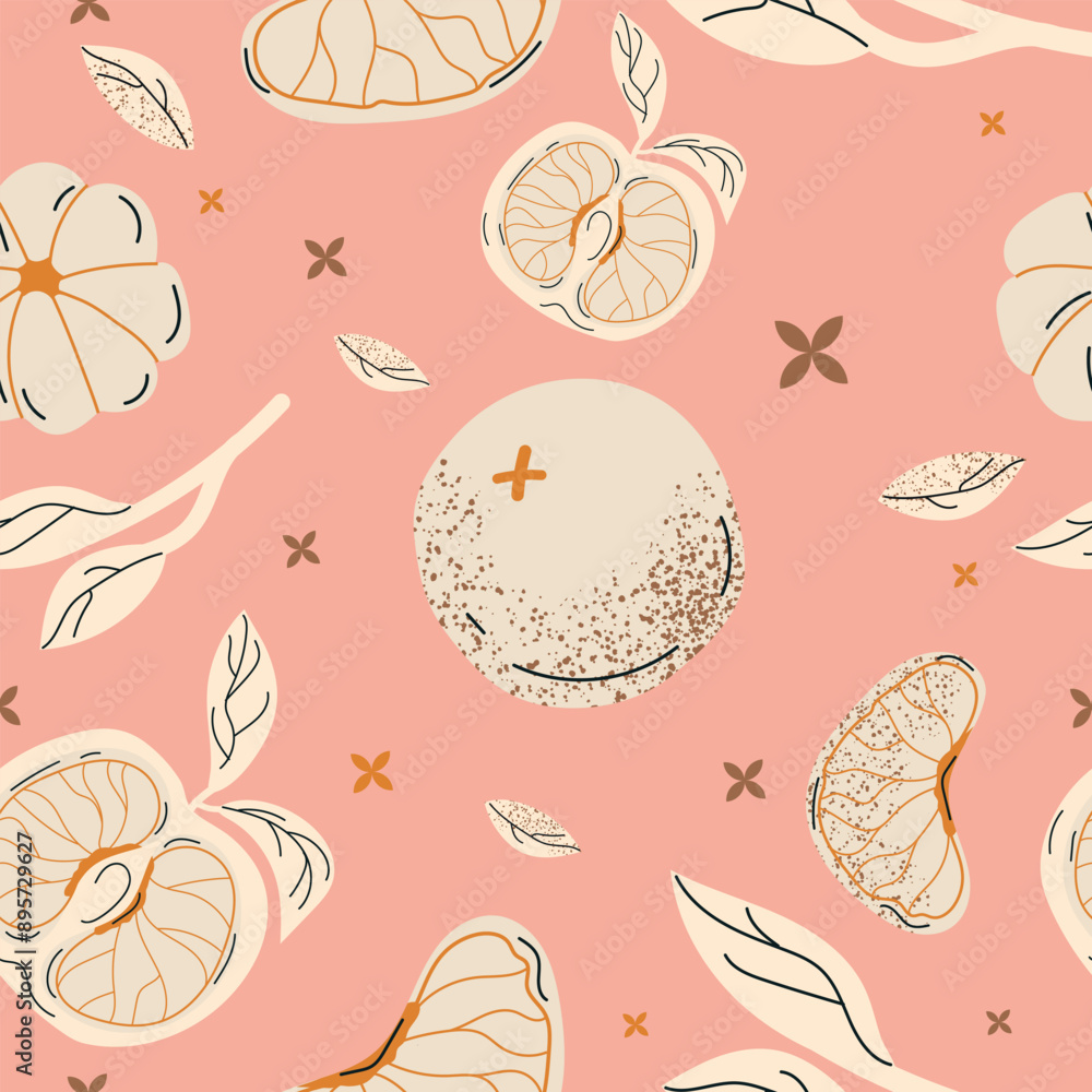 This is a seamless pattern on a pink background This is a seamless pattern on a pink background
