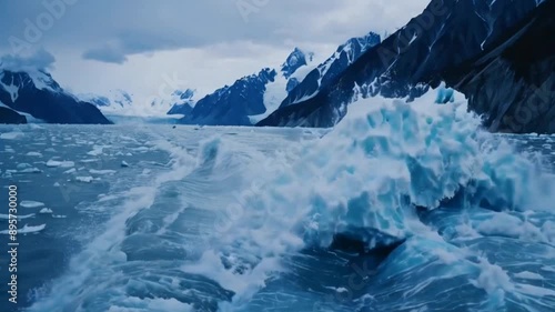 Wallpaper Mural Aerial view of ice floes over the Antarctic sea Torontodigital.ca