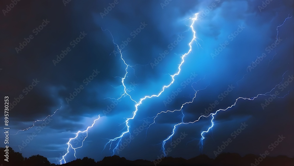 稲妻のイラスト。電気エフェクト素材 Stock Photo | Adobe Stock