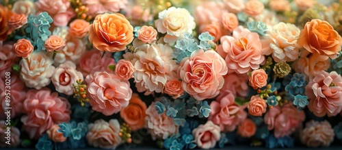 Wallpaper Mural A Colorful Bouquet of Delicate Blooms Torontodigital.ca