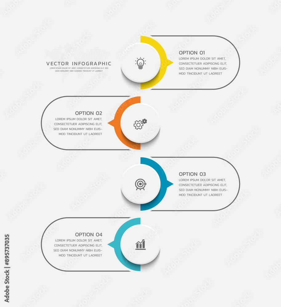 Obraz premium Vector infographics business template design