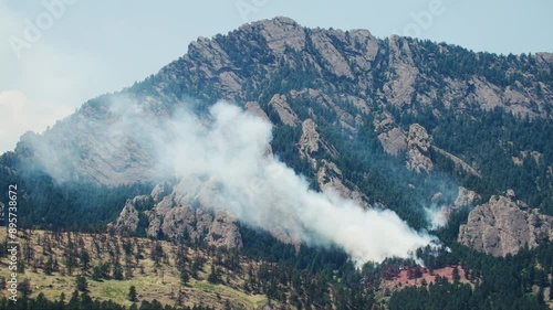 Dinosaur Fire Green Mountain Fire, Boulder Colorado, Wildfire on the Front Range photo