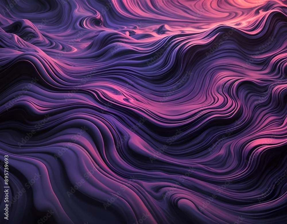 Colourful abstract background with violet waves