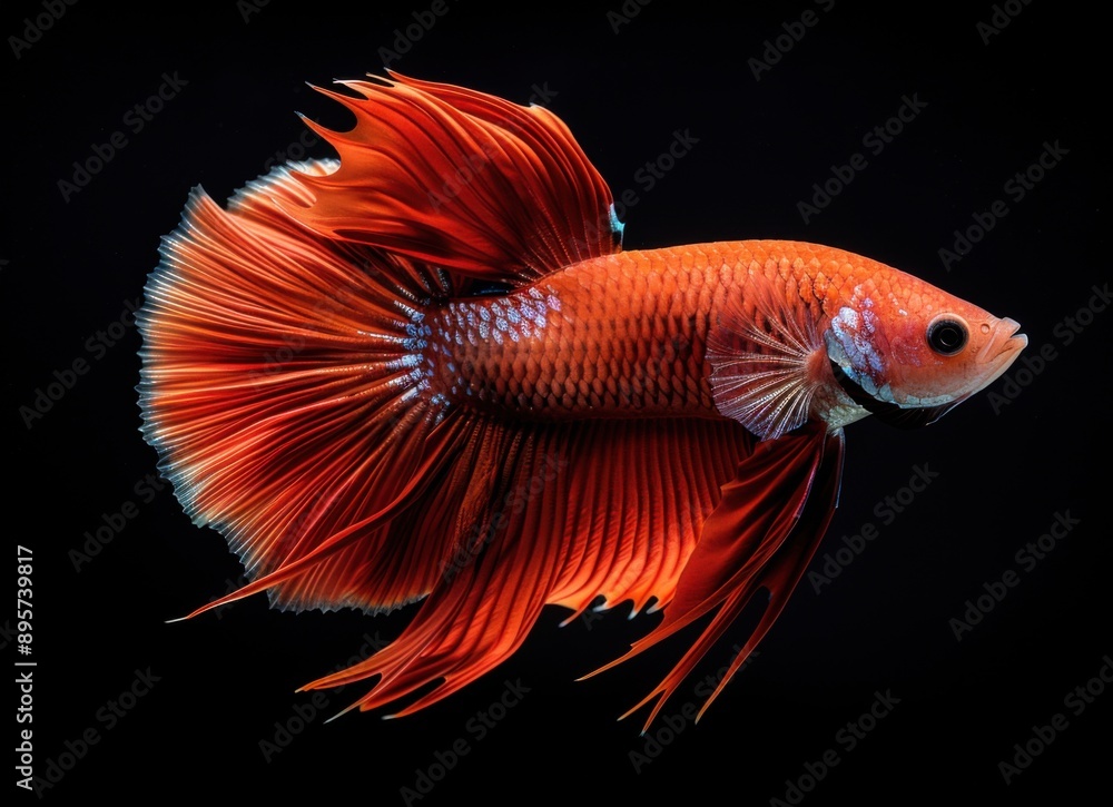 Red Siamese Fighting Fish Red Siamese Fighting Fish