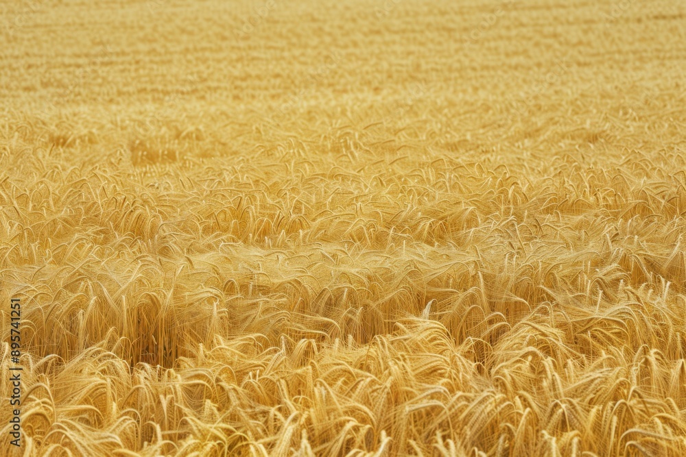 Golden field of crops, ready for harvest. Sunlit morning on farm. Wheat, barley or corn stalks in a rural setting. Golden field of crops, ready for harvest. Sunlit morning on farm. Wheat, barley or corn stalks in a rural setting.