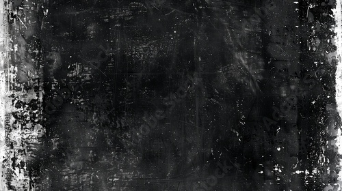 Obraz na płótnie Black and white scratched grunge texture background w salonie