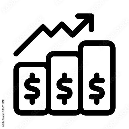 financial line icon