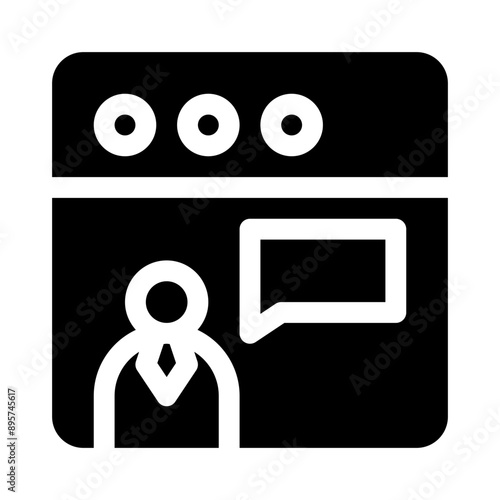 Foto backer glyph icon