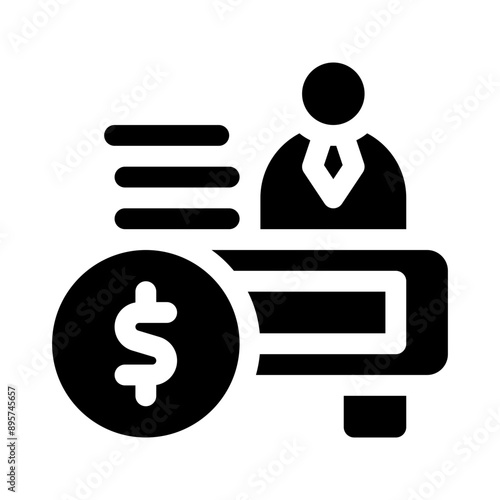 investor glyph icon