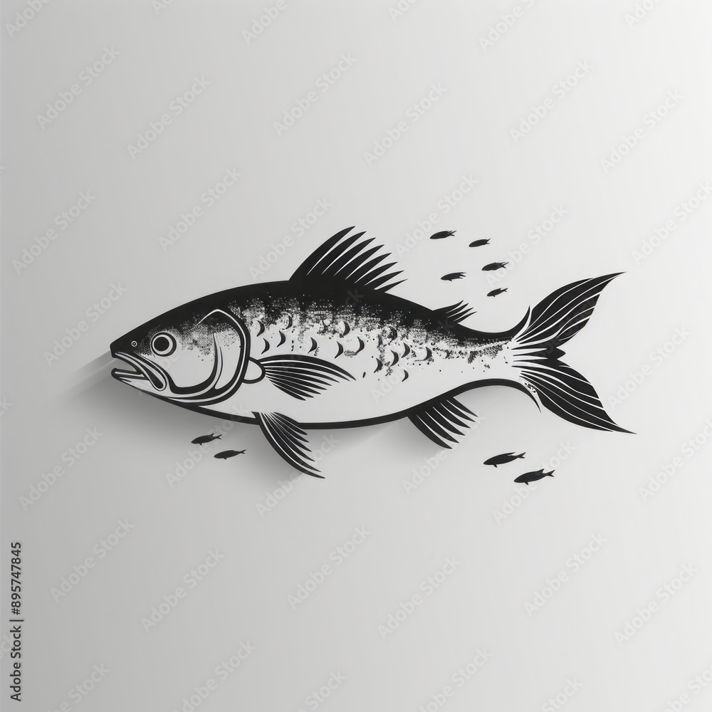 Fish tattoo design, logo Fish tattoo design, logo