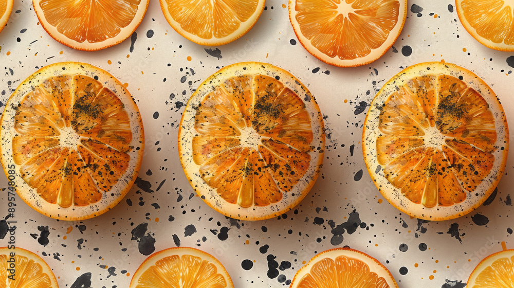Sliced Oranges Pattern Sliced Oranges Pattern