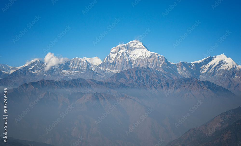 Fototapeta premium the Mt. Dhaulagiri in Nepal