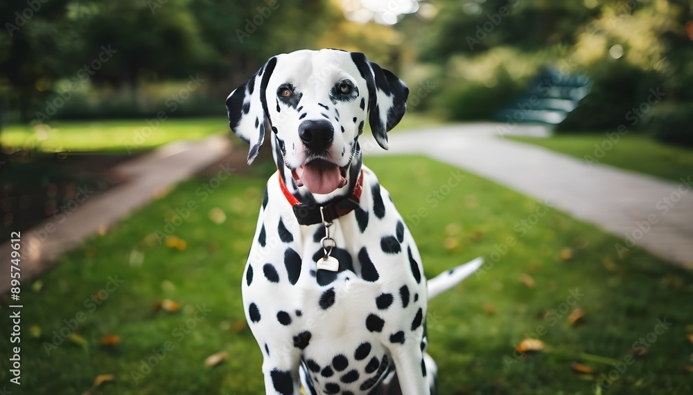 A portrait of a Dalmatian Dog A portrait of a Dalmatian Dog