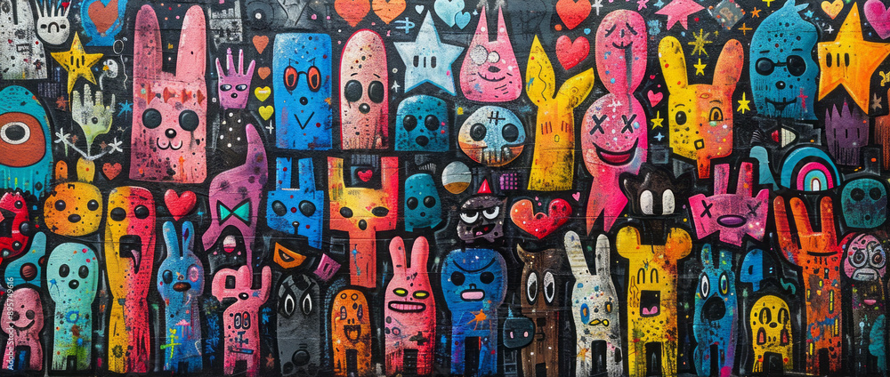 Colorful Graffiti Characters Colorful Graffiti Characters