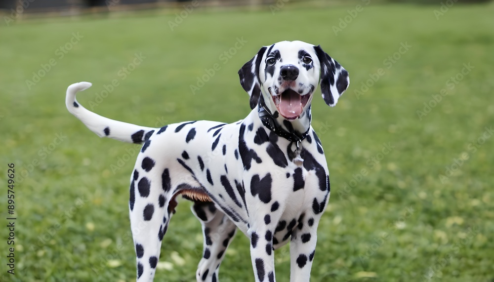 A portrait of a Dalmatian Dog A portrait of a Dalmatian Dog