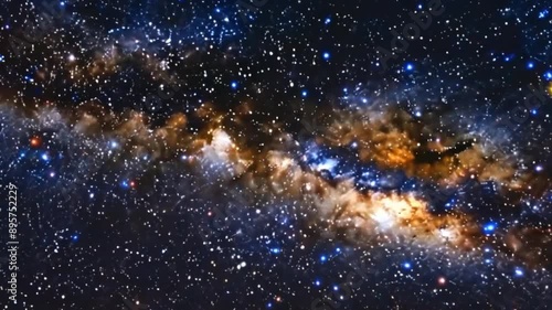 Galaxy at night  photo