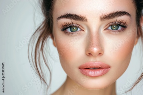 Wallpaper Mural Stunning portrait of a beautiful woman with dramatic mega volume lash extensions... Torontodigital.ca