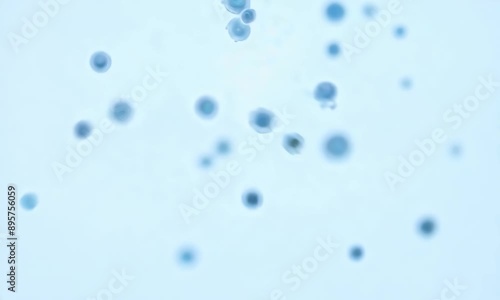 A blue background with many small blue dots. The background is very light and airy