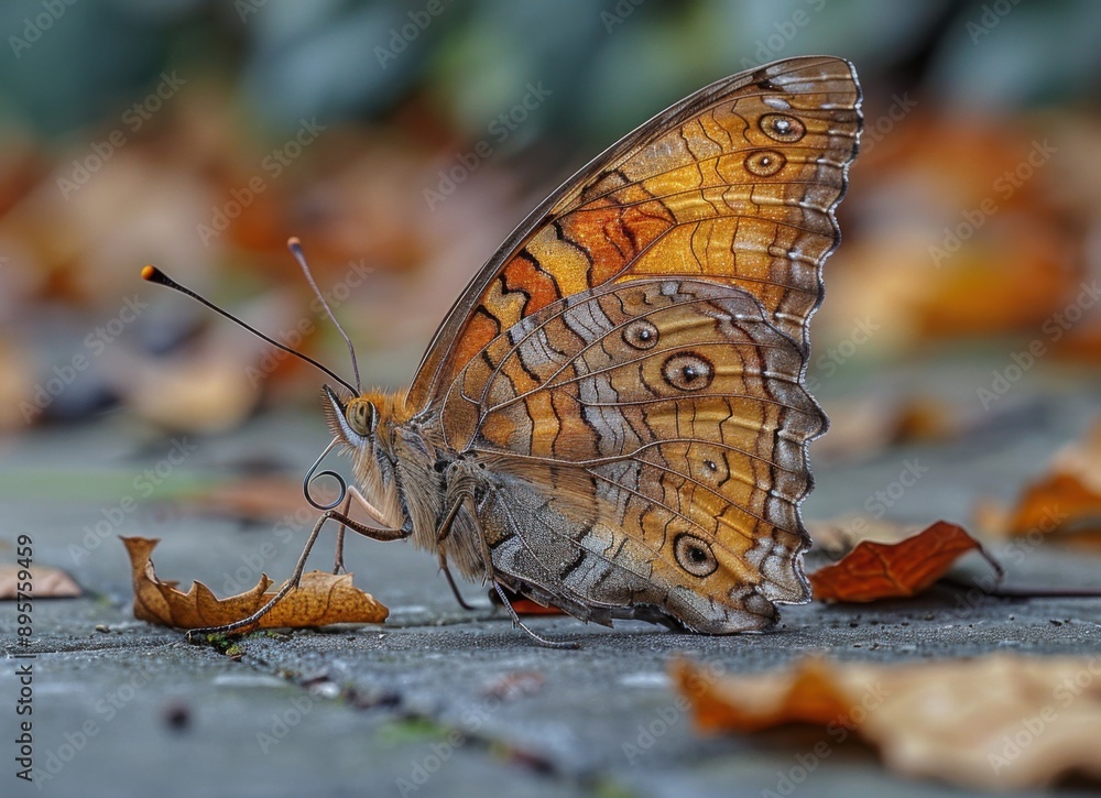 Fototapeta premium A Close-Up of a Butterfly