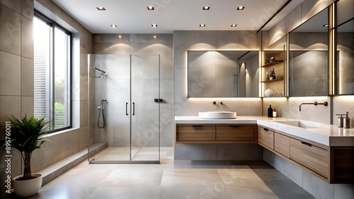 Wallpaper Mural Metallic Minimalist Bathroom: A Touch of Glamour Torontodigital.ca