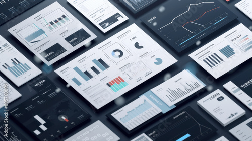 Annual financial report featuring detailed data visualizations and charts for 2024, showcasing company development and growth expectations for 2025