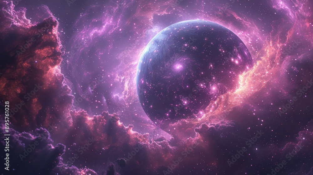 Mysterious Black Light Planet in a Dazzling Galaxy Mysterious Black Light Planet in a Dazzling Galaxy