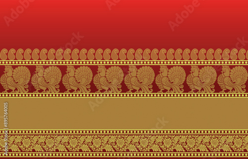 beautiful graphic saree design and this sari design is in Indian style which is for textile fashion industry and it can be used as wallpaper backdrop and website bg this style is originated in india