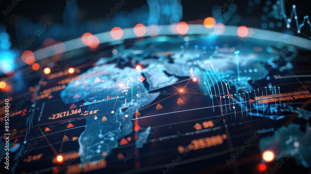 high-resolution image of a global financial strategy map, with lines connecting major financial hubs on a sleek, illuminated globe high-resolution image of a global financial strategy map, with lines connecting major financial hubs on a sleek, illuminated globe